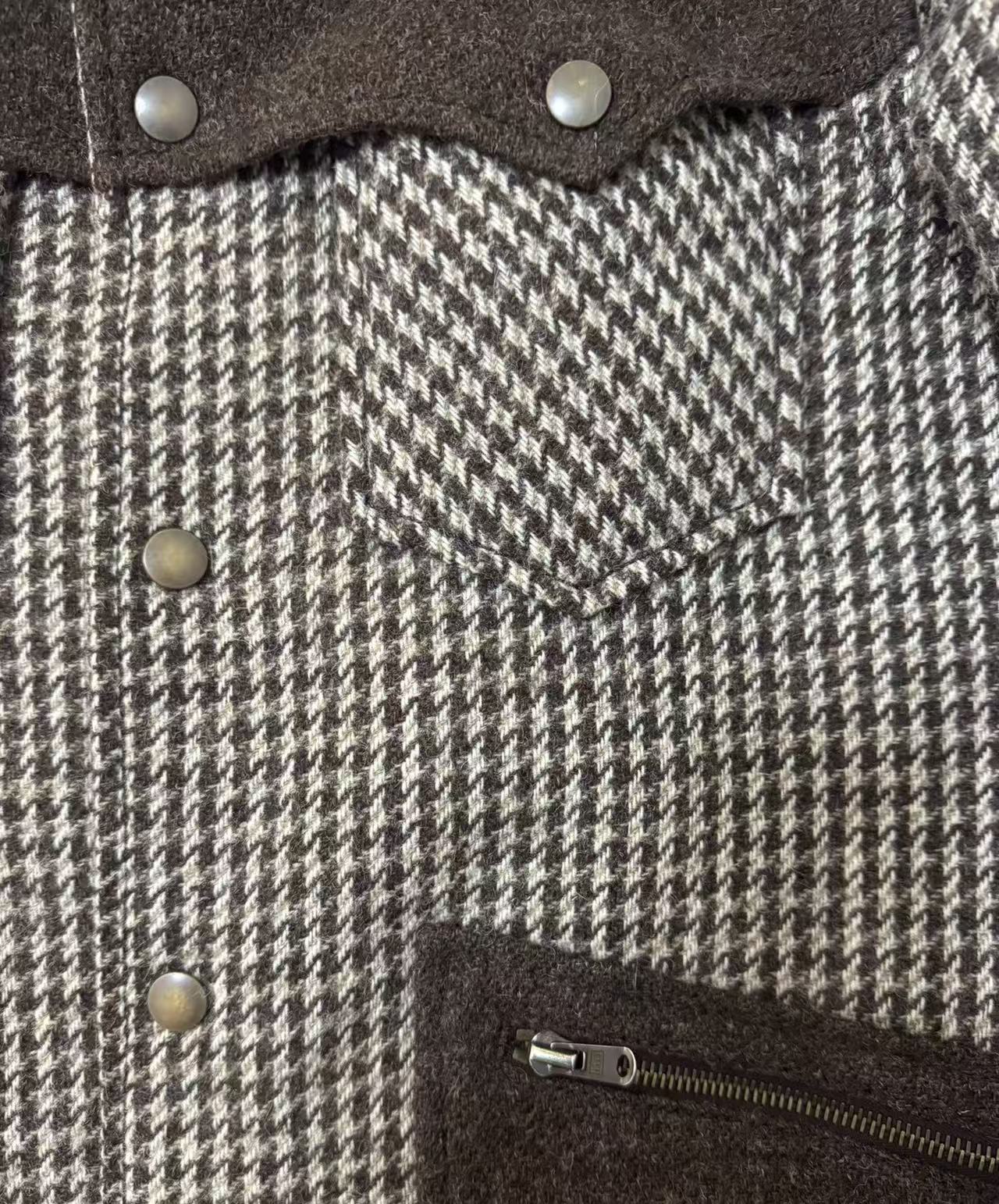 Number (N)ine 02AW "George" Rabbit Fur Collar Jacket