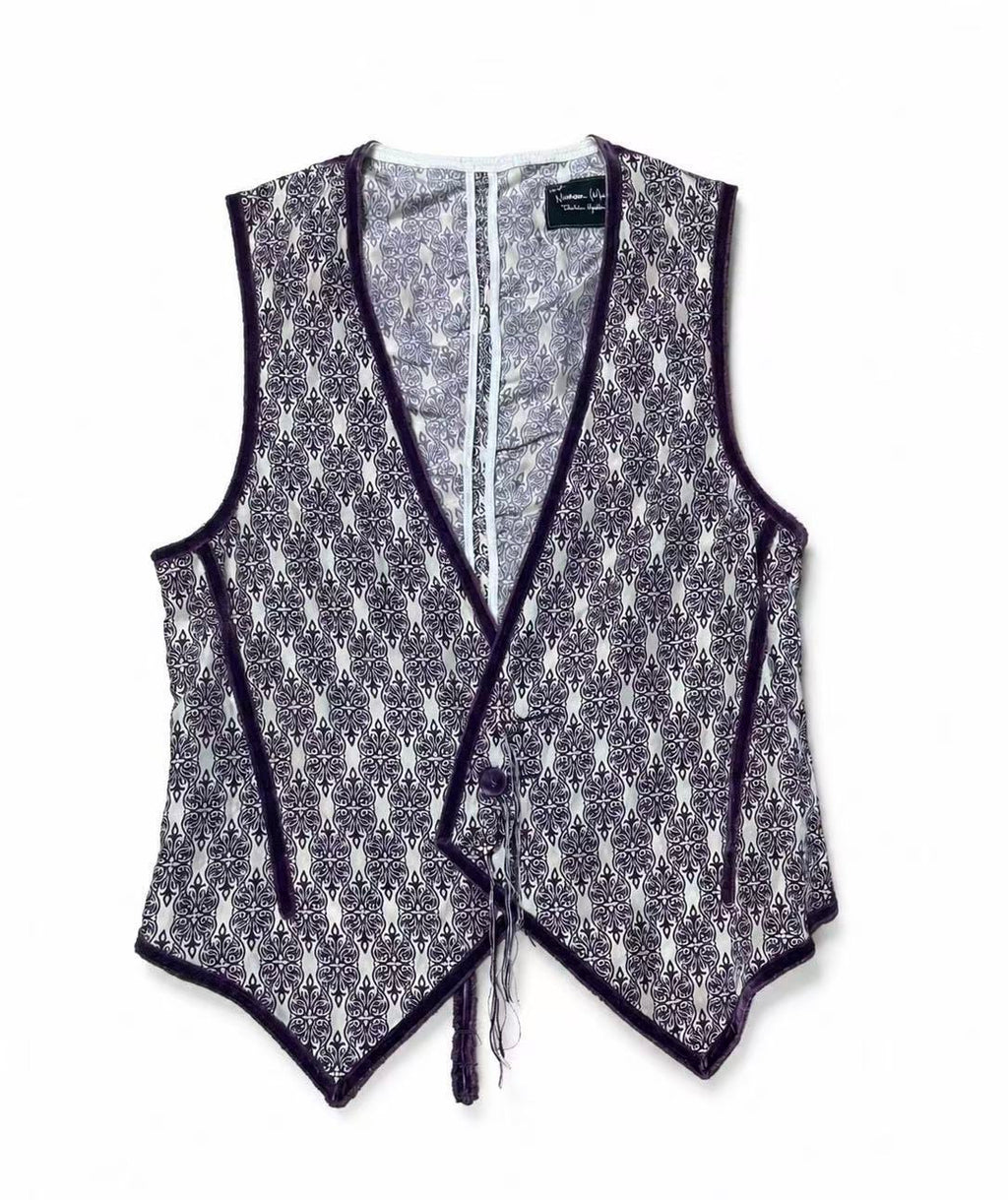 Number (N)ine AW09 “ A Closed Feeling”  Runway Piece  by Takahiro Miyashita Silk Vest