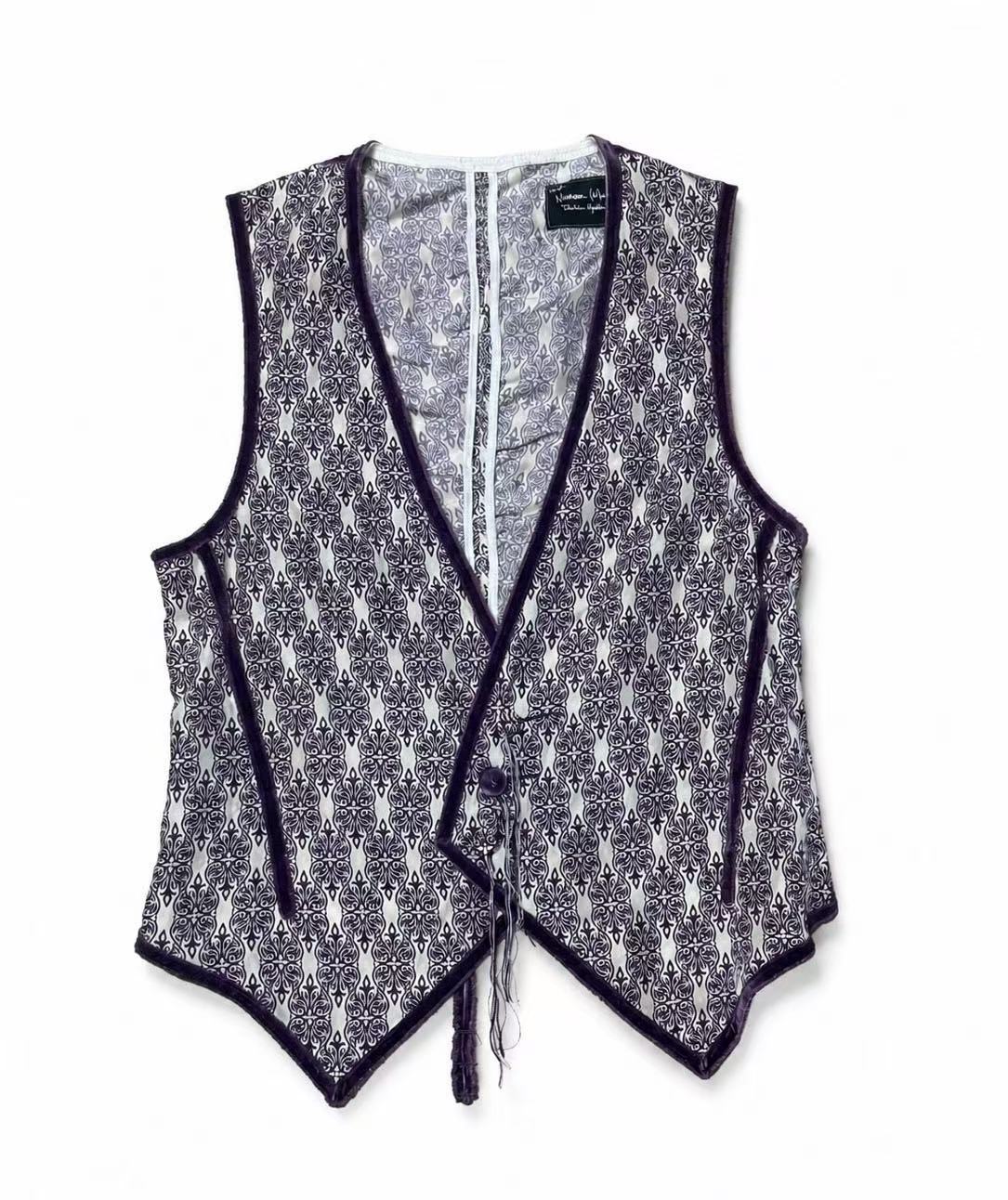Number (N)ine AW09 “ A Closed Feeling”  Runway Piece  by Takahiro Miyashita Silk Vest