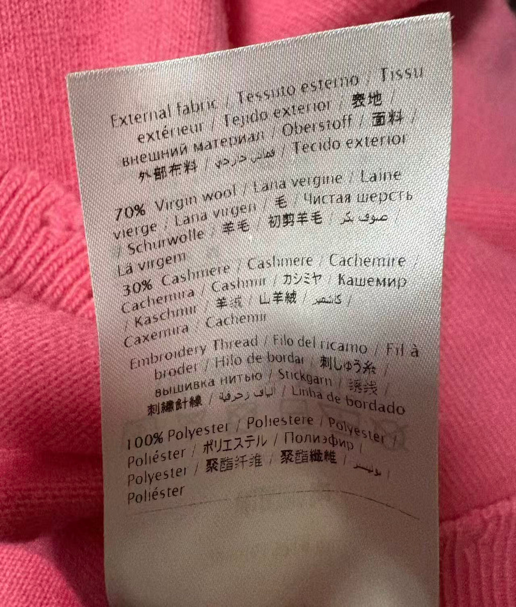 Valentino 18SS Pink Is Punk Distressed Sweatshirt