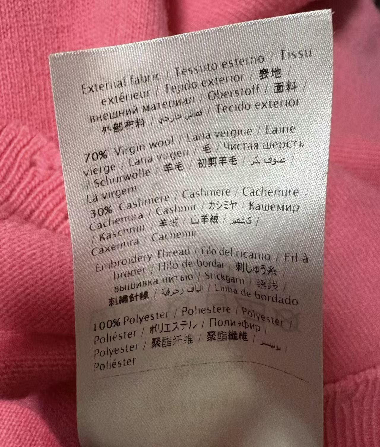 Valentino 18SS Pink Is Punk Distressed Sweatshirt