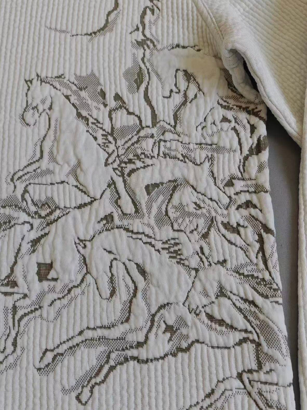 Hermes White Horse Sweatshirt