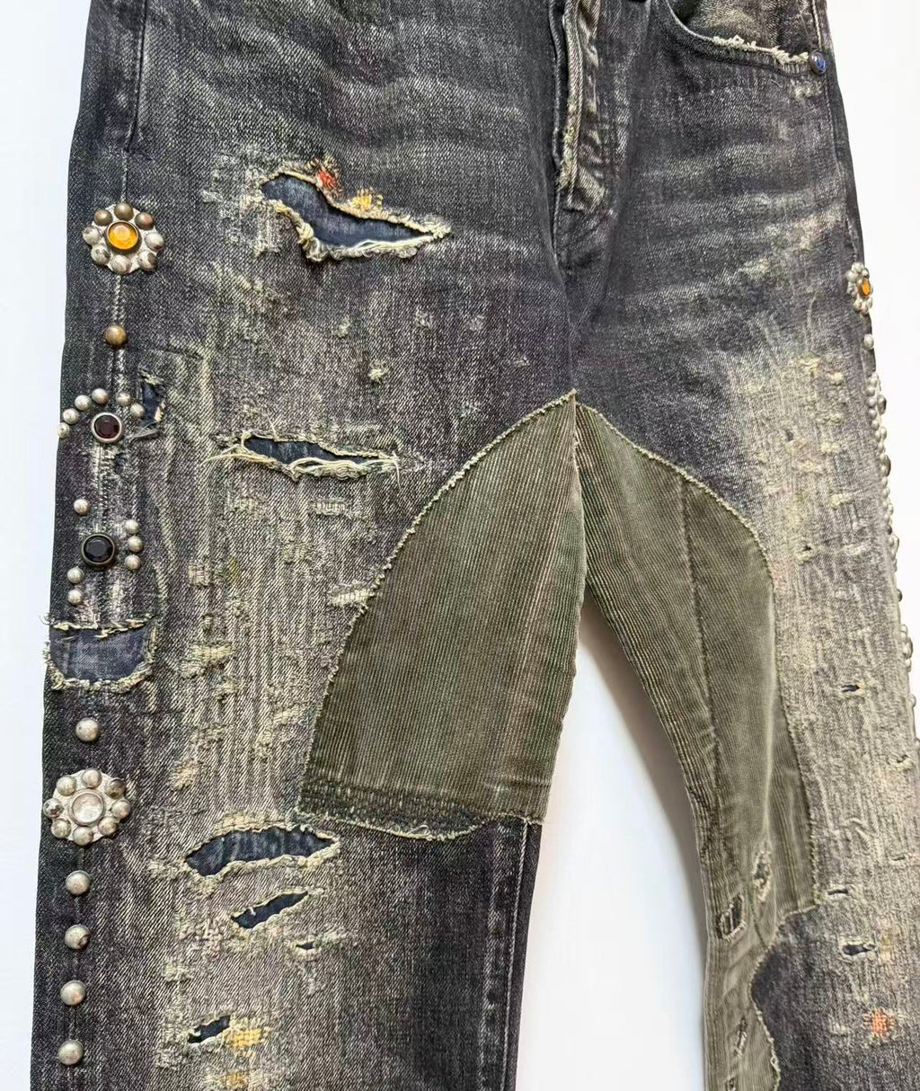 Ka[ital 14aw Gemstone Patchwork Jeans