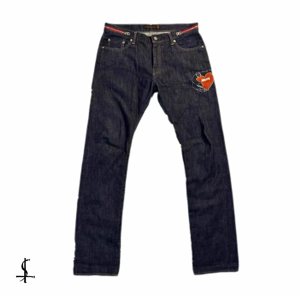 Undercover 07AW Heart Grasp Denim Jeans