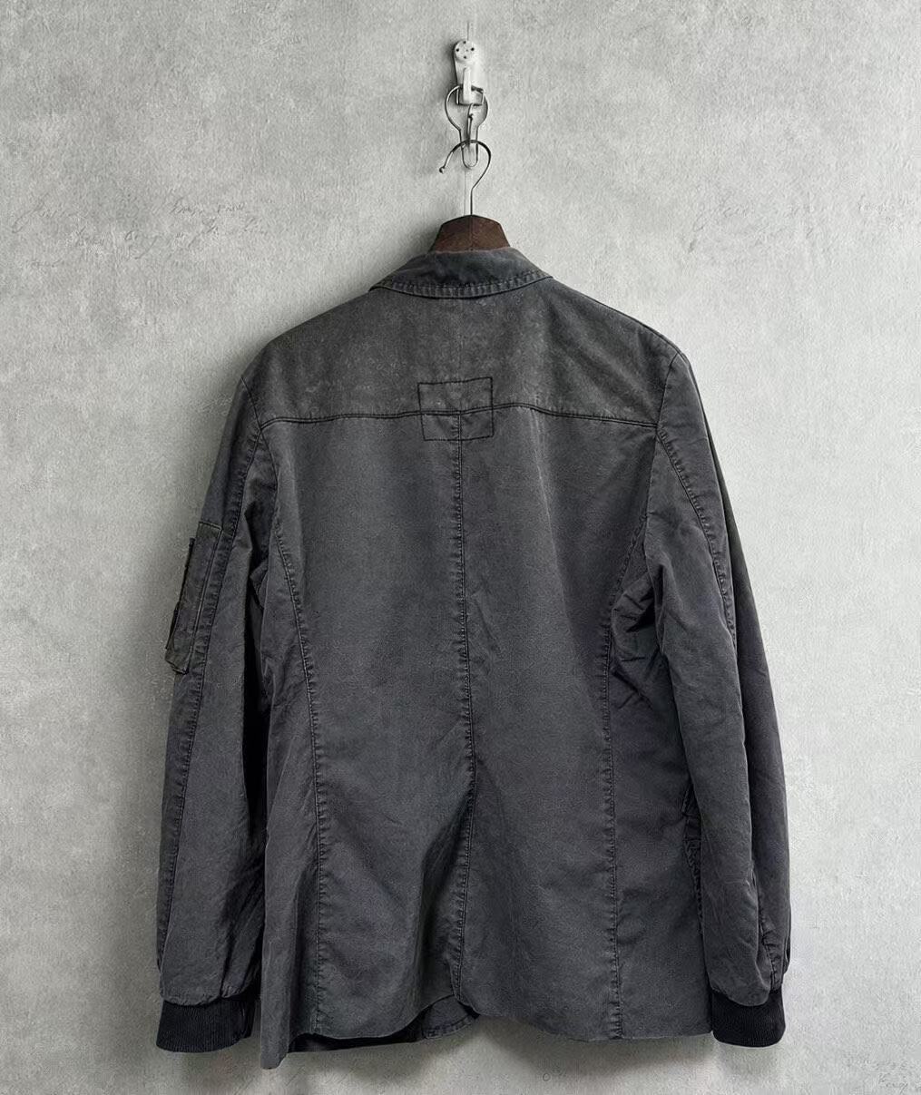 Alexander McQueen Washed Grey Cargo Blazer Jacket