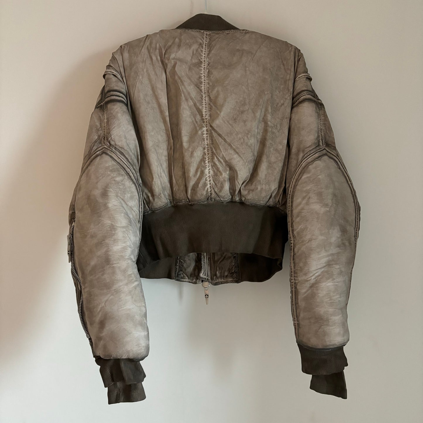 Shine Luxury cropped bomber jacket