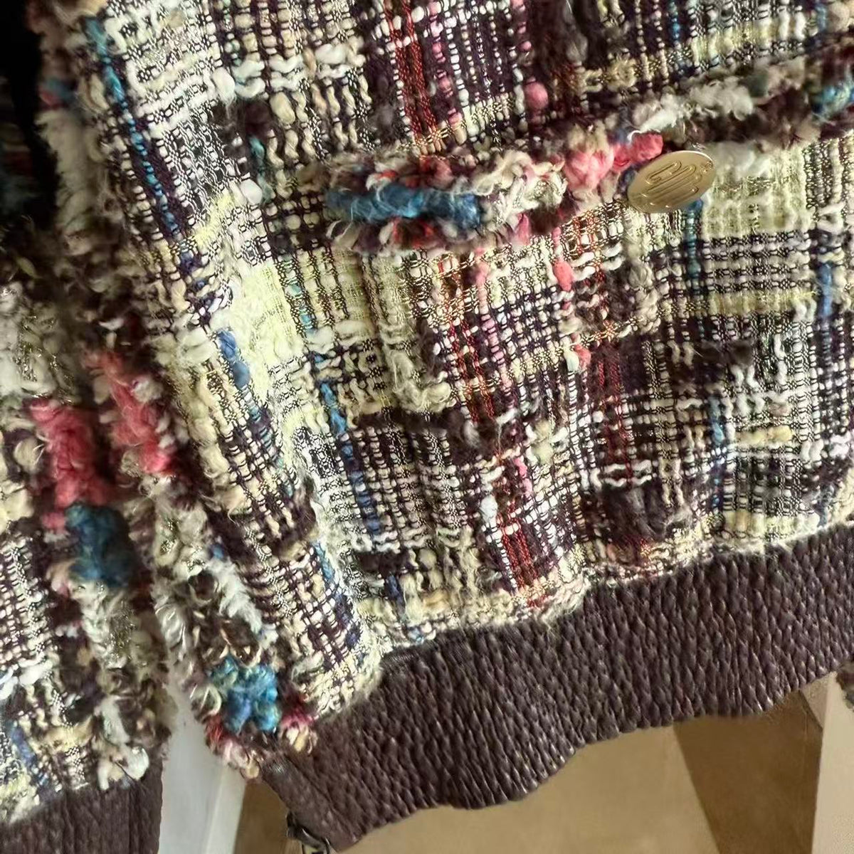 Chanel 08C Tweed Bomber Jacket
