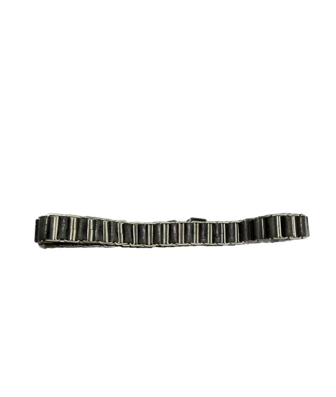 Helmut Lang Archive Military Metal Chain Leather Belt 1999