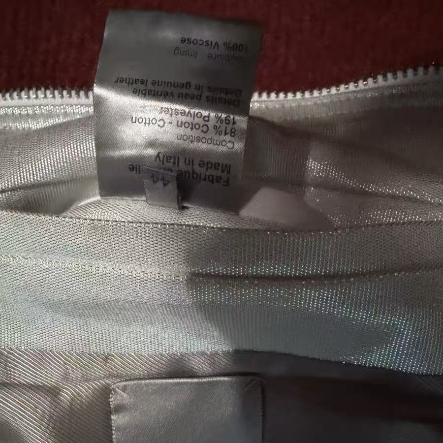 Dior Homme SS07 Silver Metallic Panel Bomber Jacket