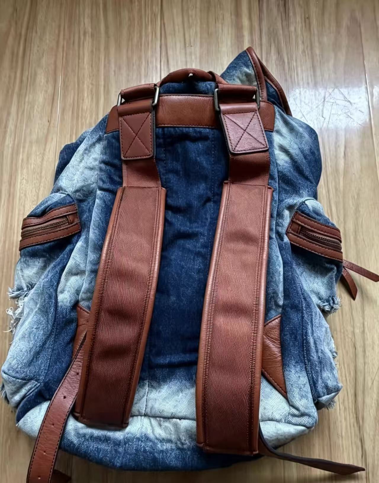 Dolce & Gabbana Vintage Multipocket Denim Backpack