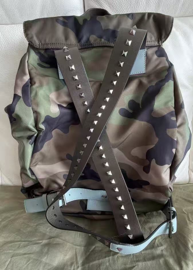 Valentino Camo Studded Backpack