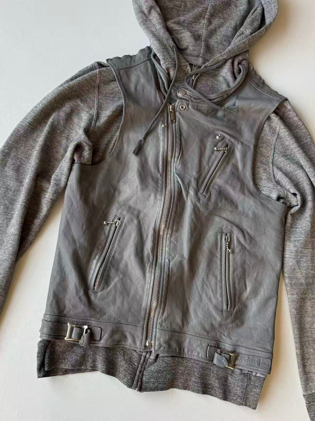 Undercover 12SS Patchwork Cowhide Leather Jacket