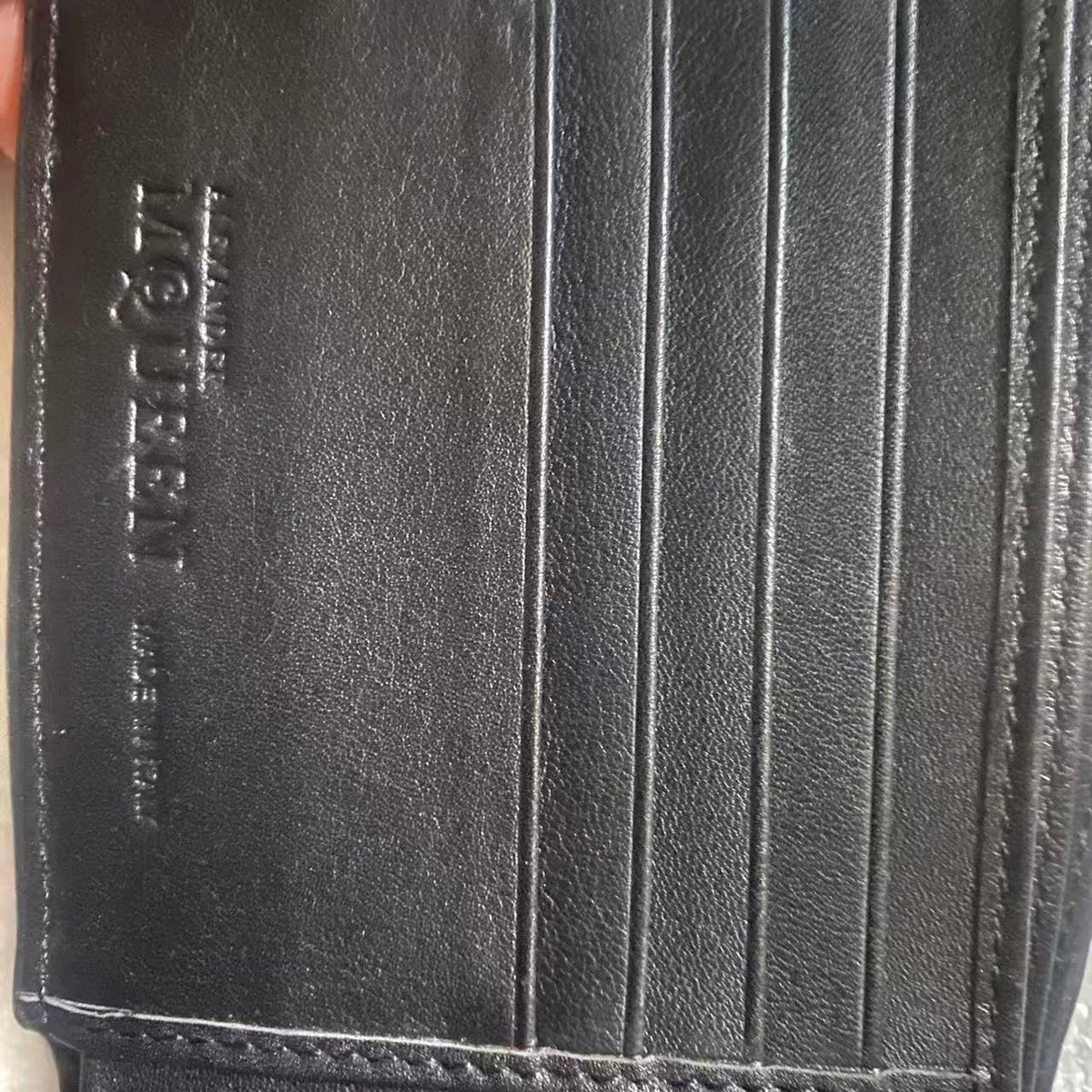 Alexander Mcqueen Rib Cage Bifold Wallet