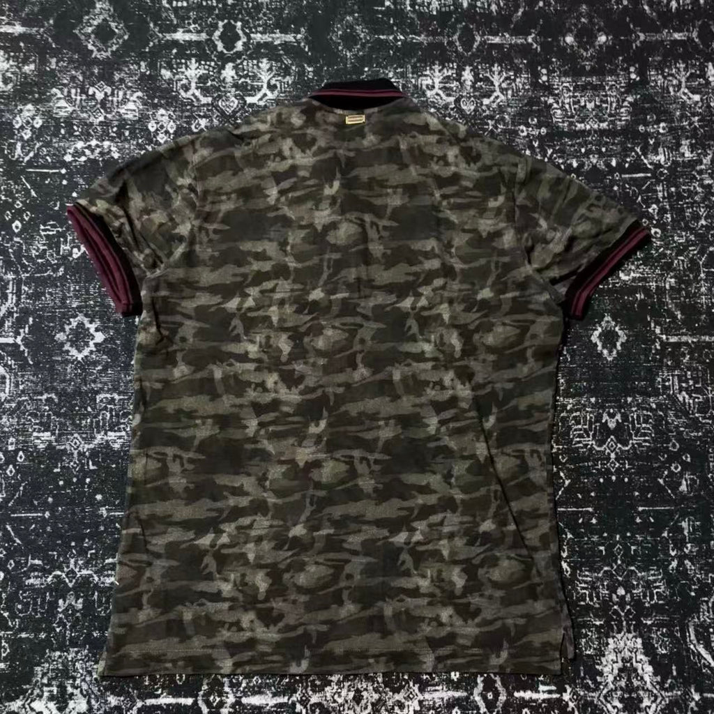 Dolce & Gabbana Camo Tiger Polo Shirt