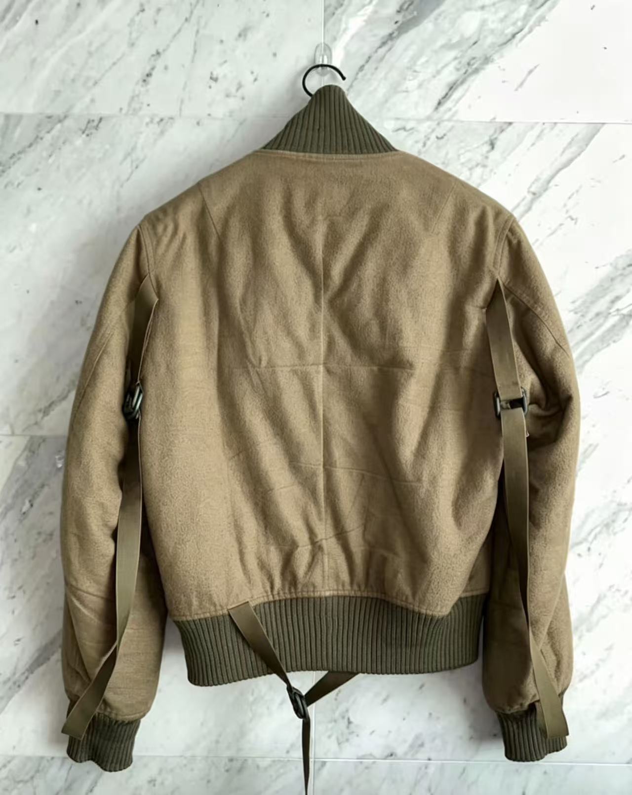 Helmut Lang Re-Edition High Collar Bondage Bomber Jacket