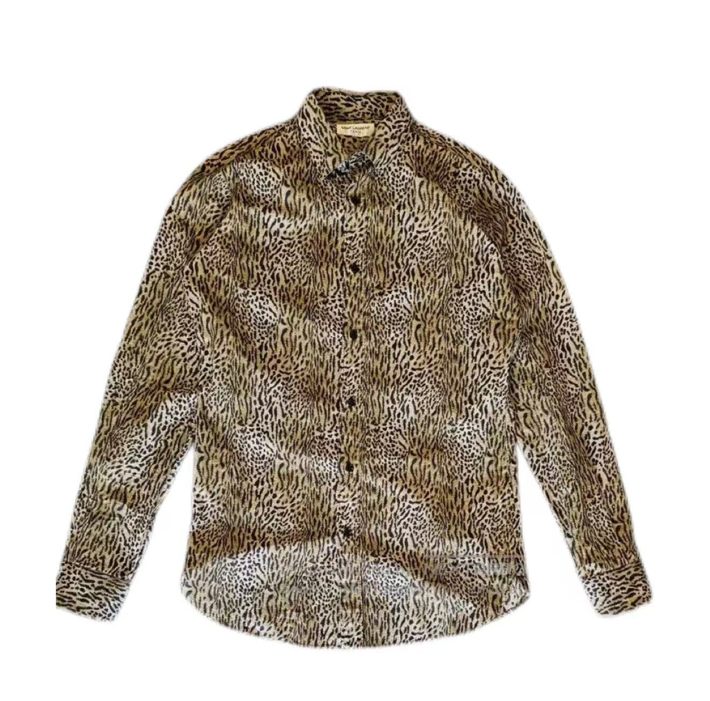 Saint Laurent 15SS Leopard Print Shirt