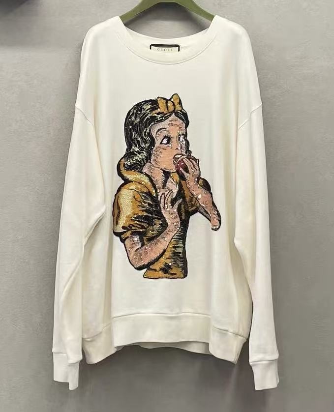 Gucci 18SS Disney Snow White Sequin Apple Sweatshirt