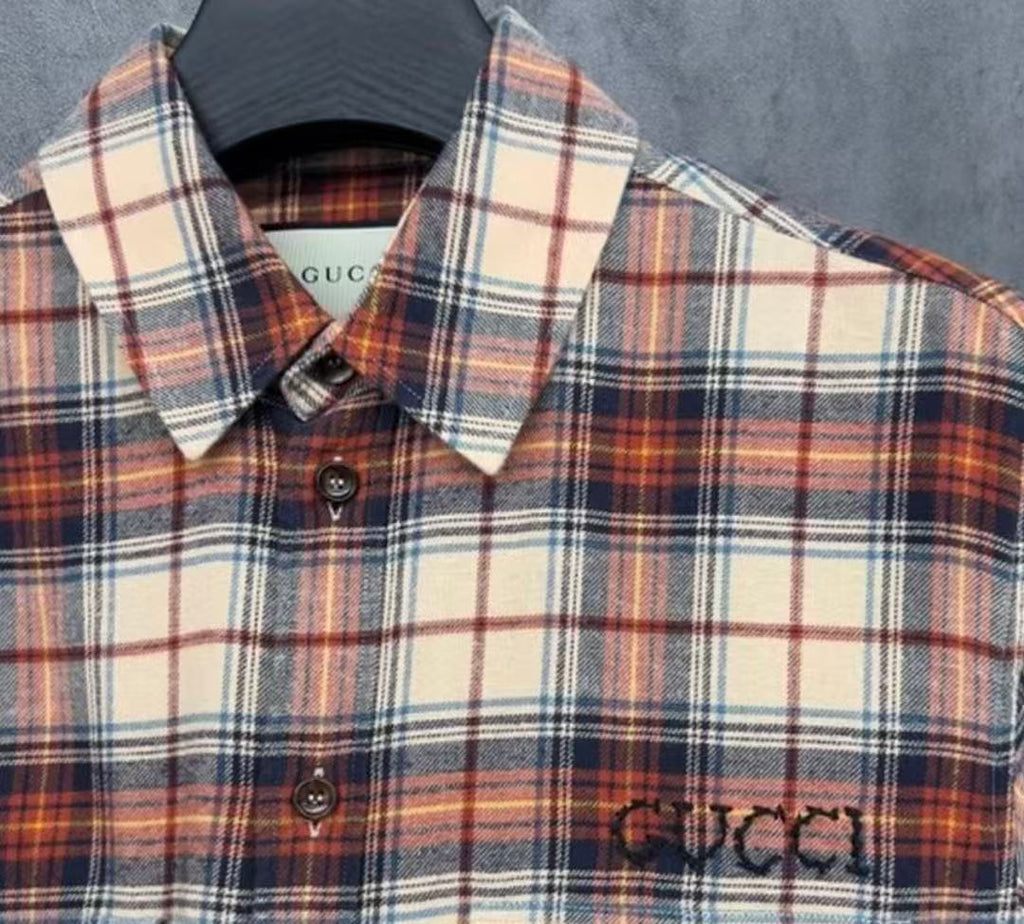 Gucci Paramount Plaid Flannel Shirt