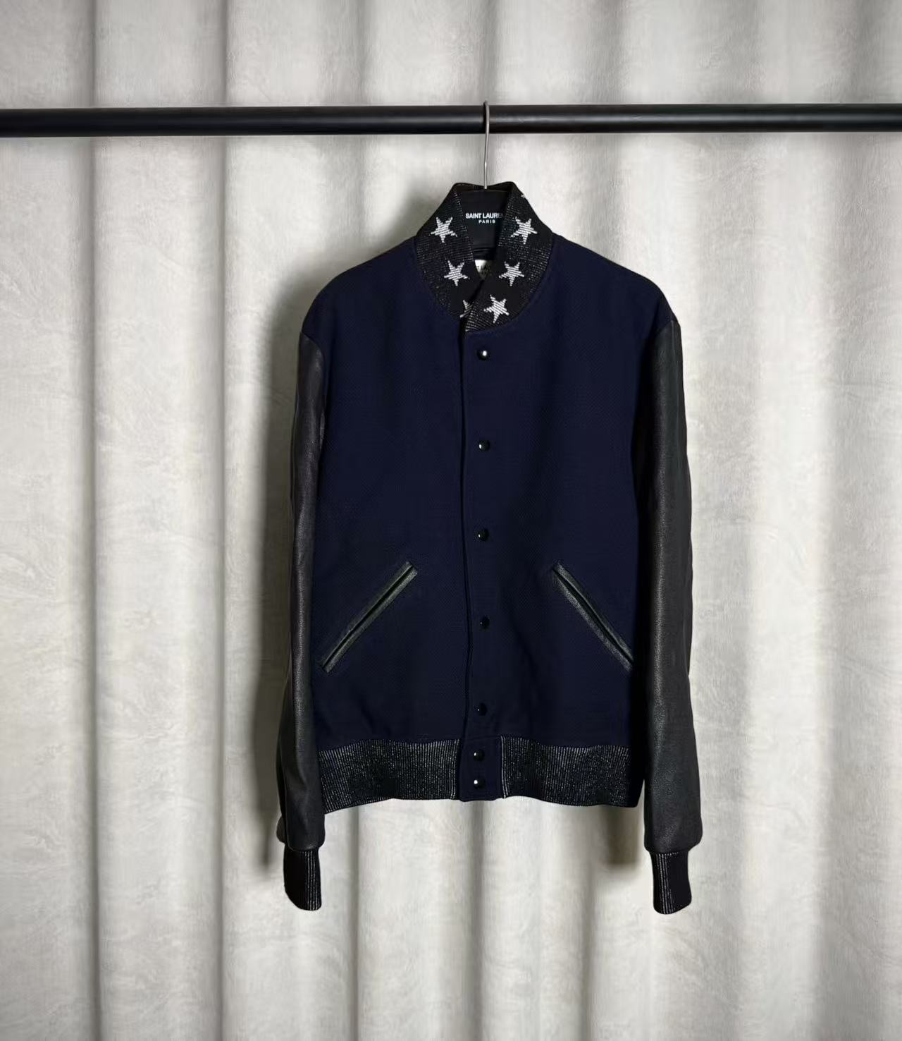 Saint Laurent 16FW Star Collar Teddy Jacket