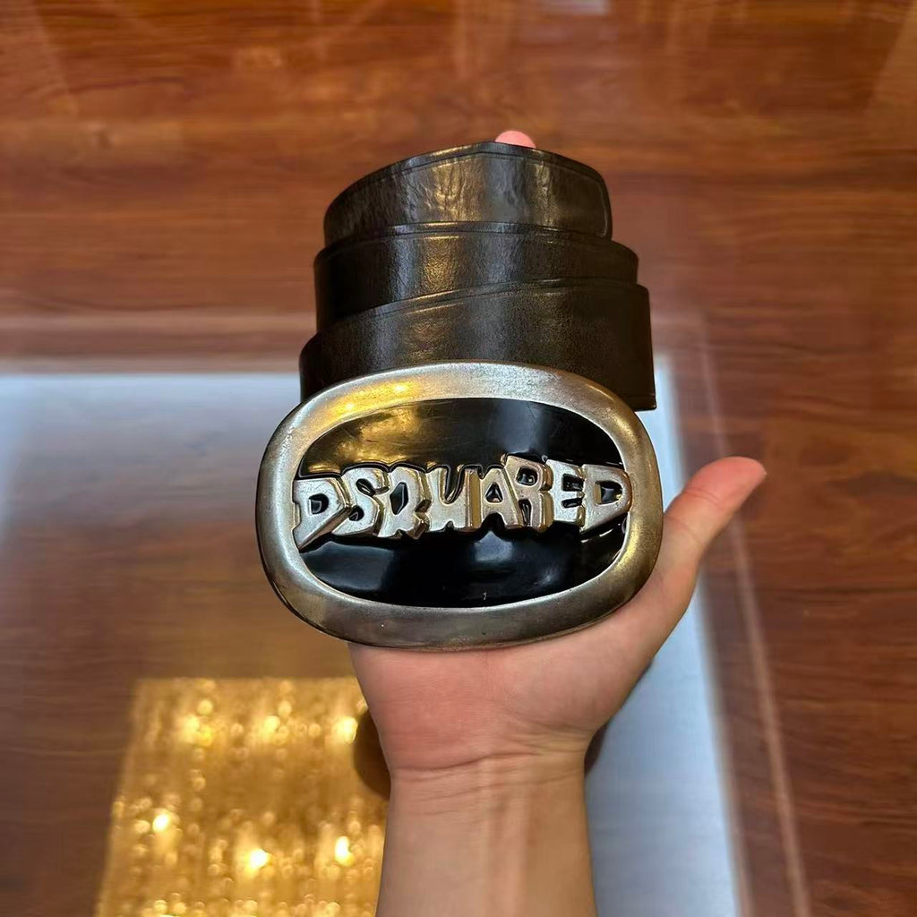 Dsquared2 Logo Buckle Leather Belt