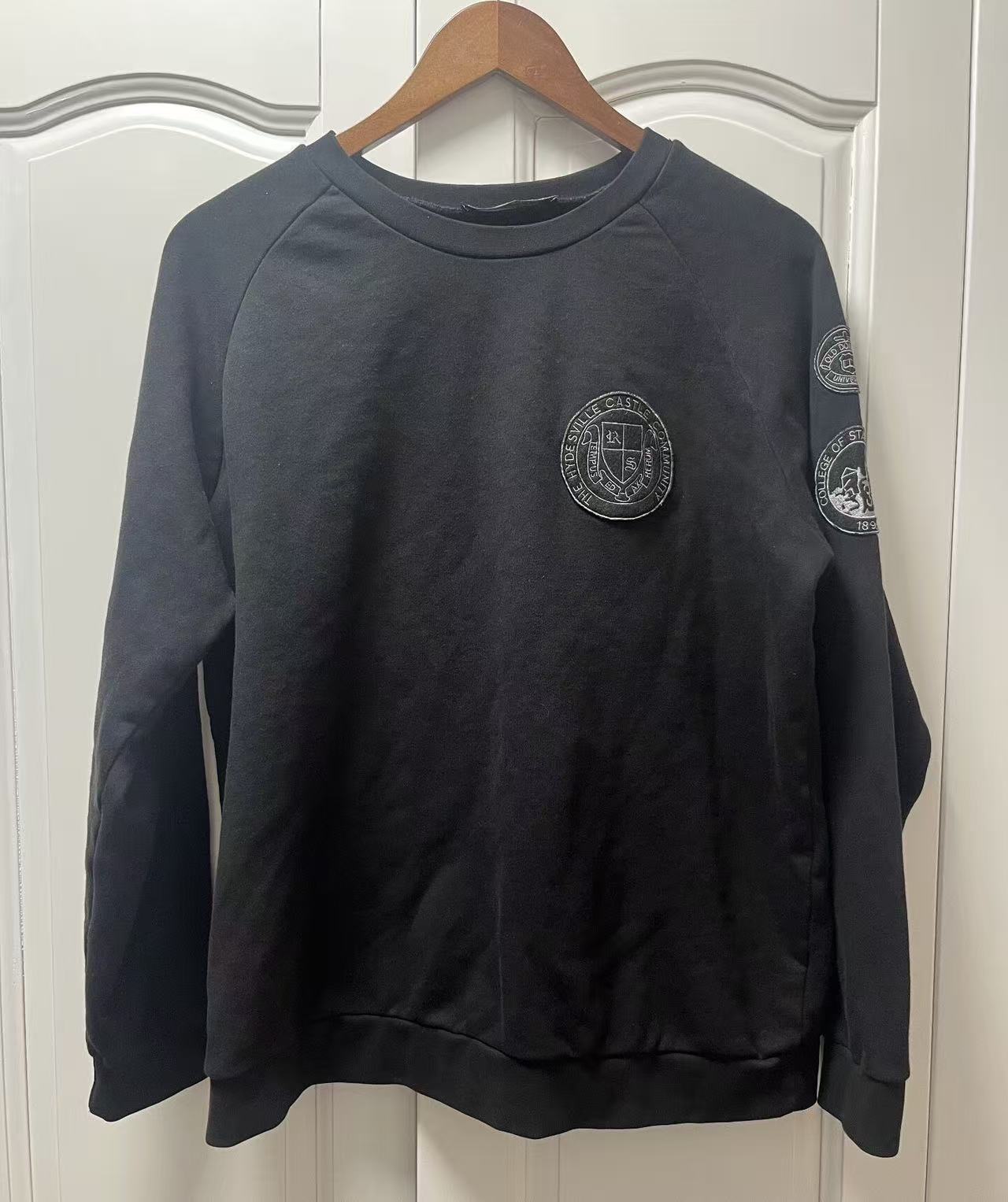 Raf simons fw2000 confusion patch hoodie