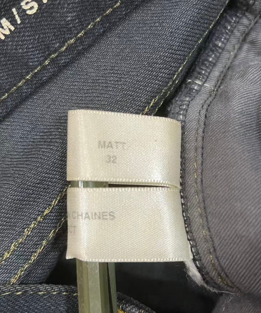 Saint Laurent Paris AW13 Destroyed Chain Jeans Sample