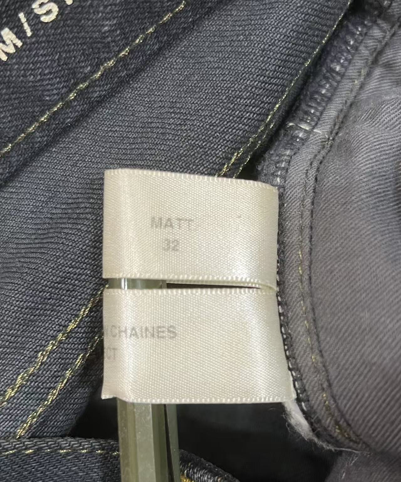 Saint Laurent Paris AW13 Destroyed Chain Jeans Sample
