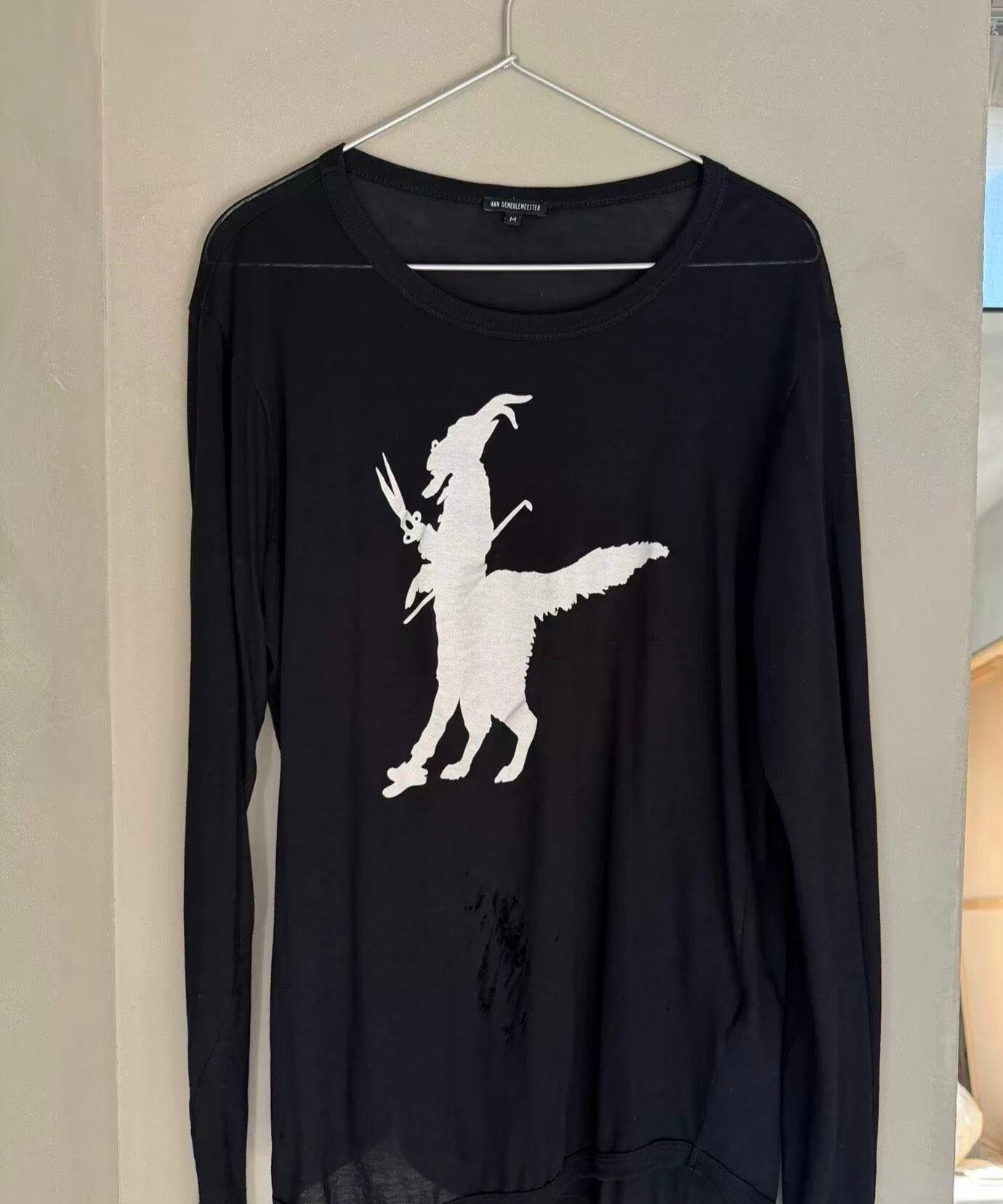 Ann demeulemeester 2007FW Barber Goat Long Sleeve Tee