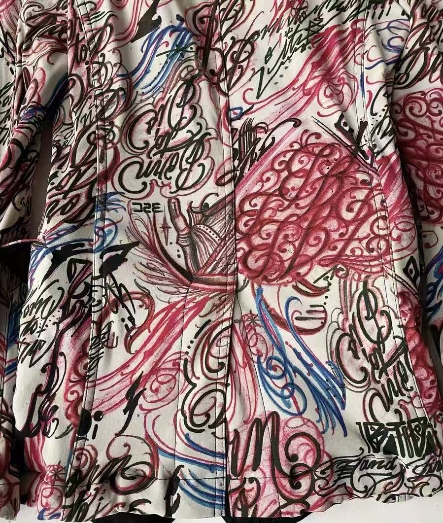 Comme des Garcons 15AW Graffiti Print Blazer
