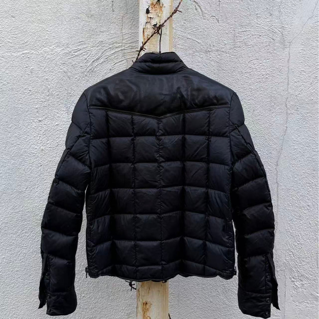 Balmain Homme 10AW Black Puffer Zip Coa