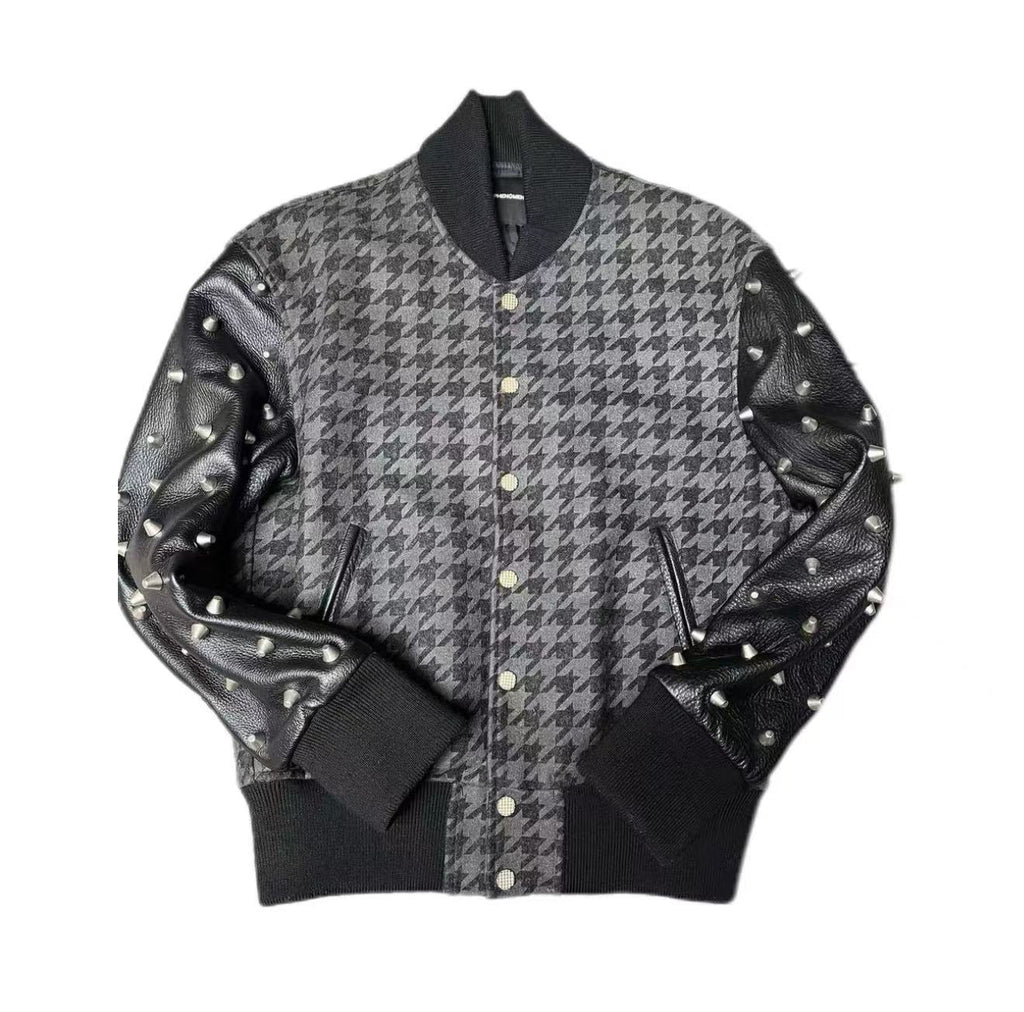 PHENOMENON MCM Studded Varsity Jacket