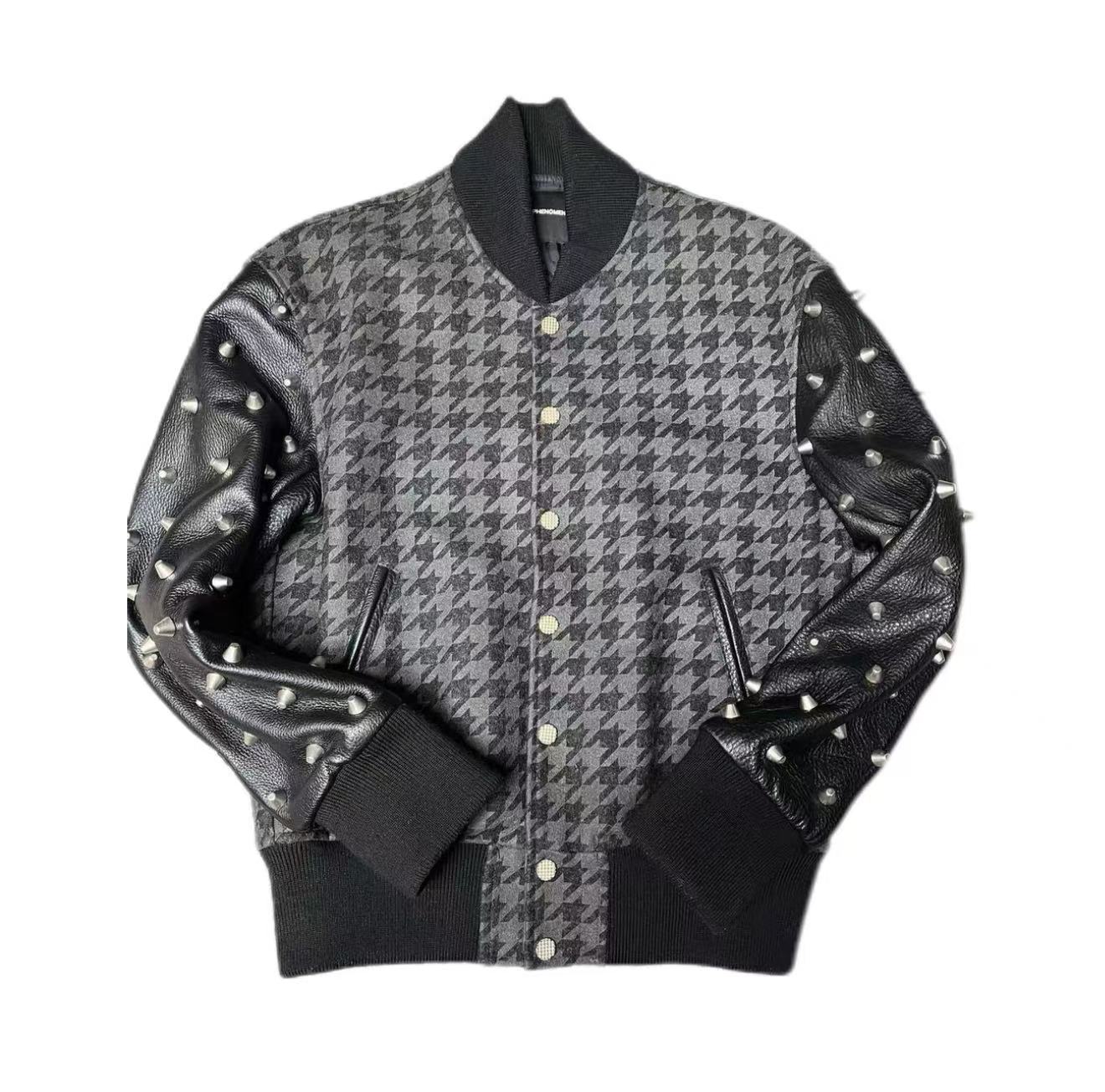 PHENOMENON MCM Studded Varsity Jacket