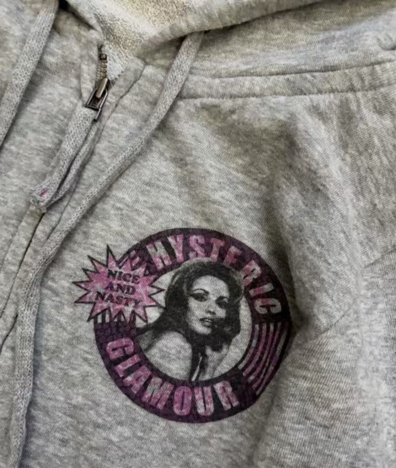 hysteric glamour vintage zip up hoodie