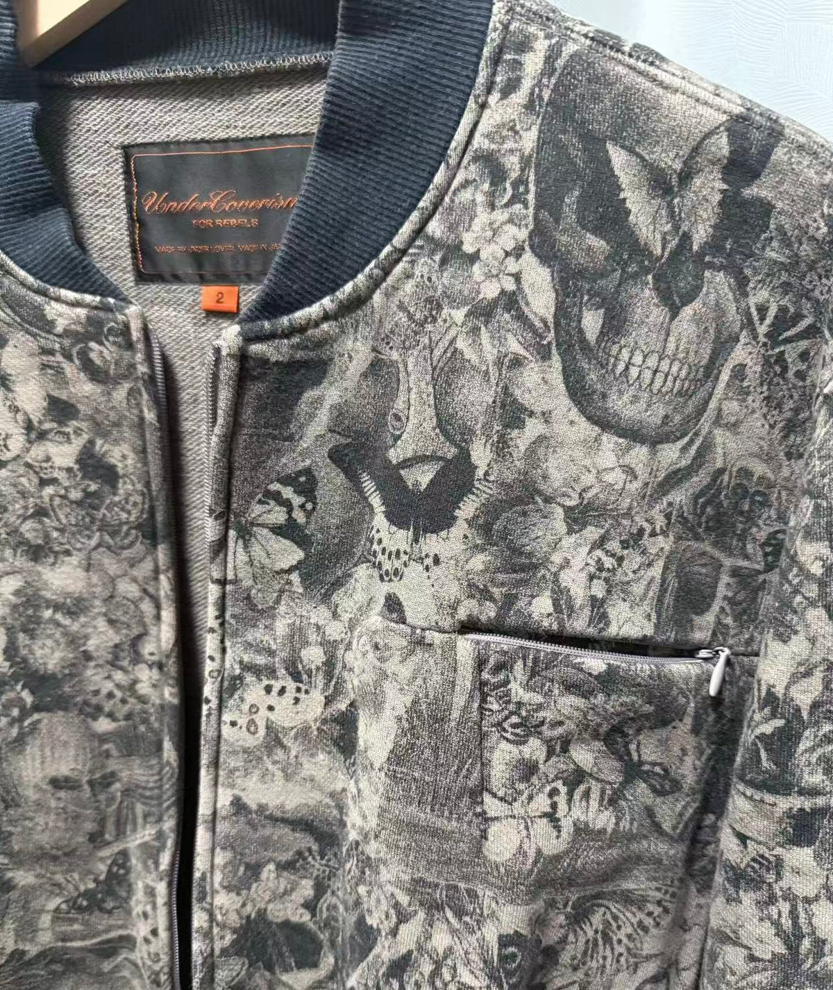 Undercover 05SS Skull Print Bomber Jacket