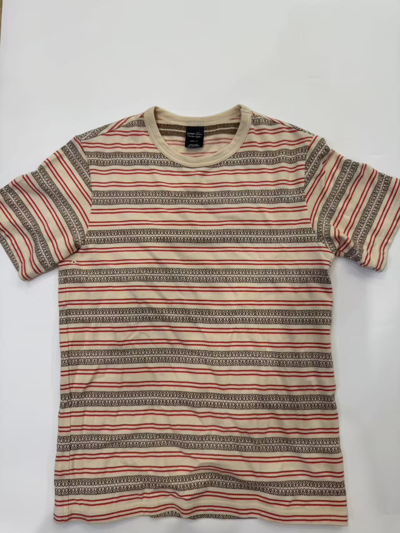 Number Nine 03ss Heart Pattern Jacquard Tee
