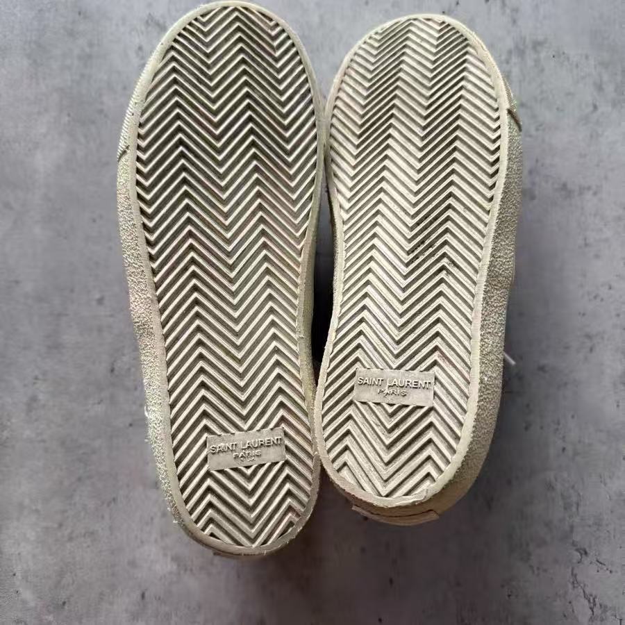 Saint Laurent paris 14AW Rainbow Metallic Iridescent Blotched Sneakers