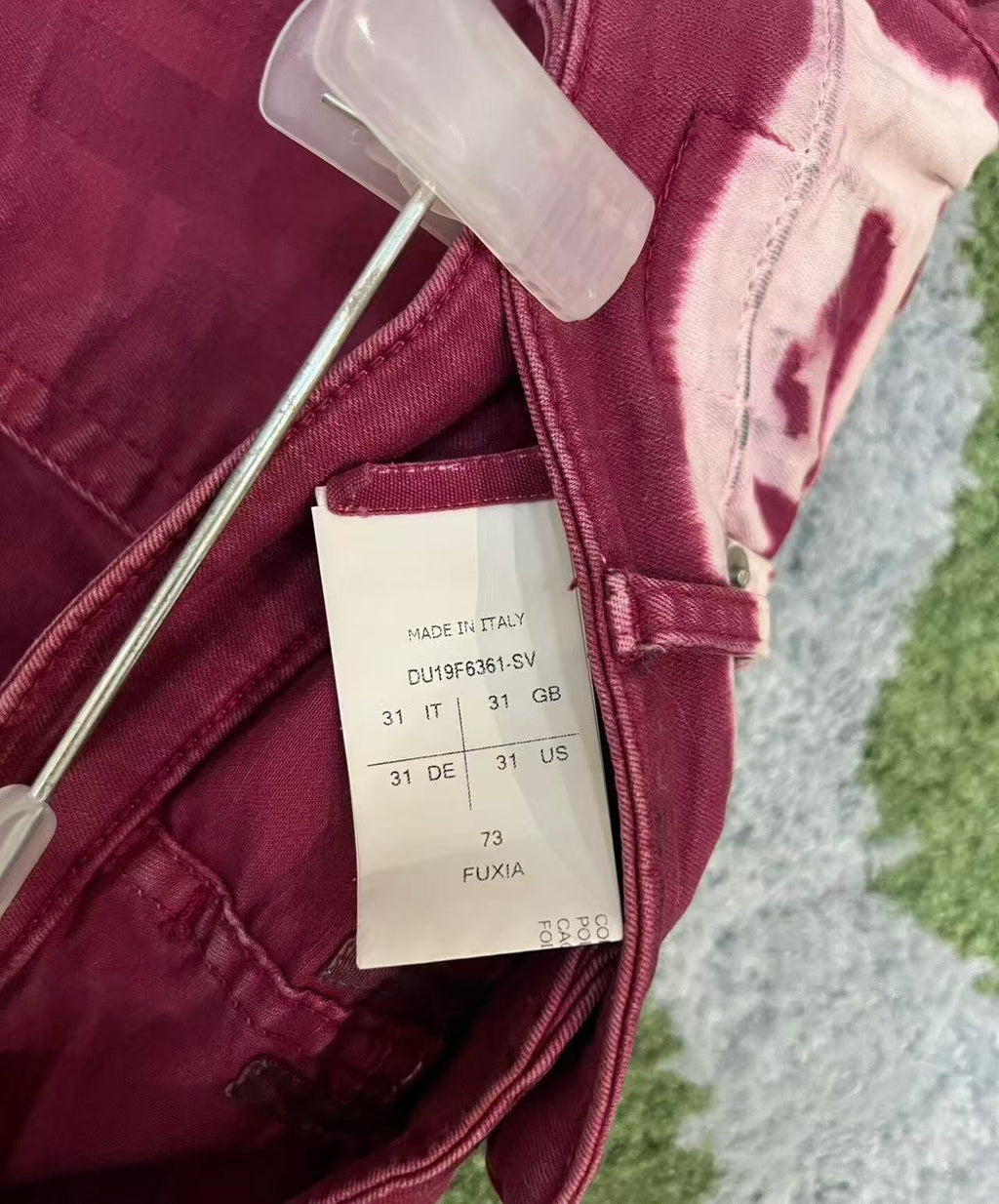 Rick Owens Drkshdw 19FW Bleach Vomit Jeans