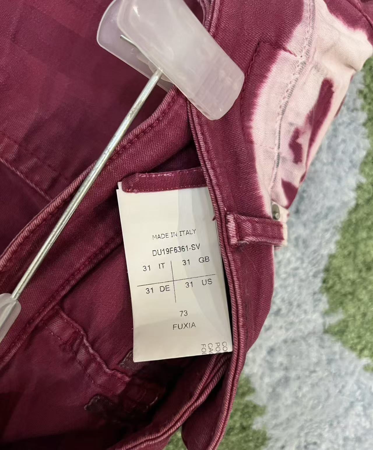 Rick Owens Drkshdw 19FW Bleach Vomit Jeans