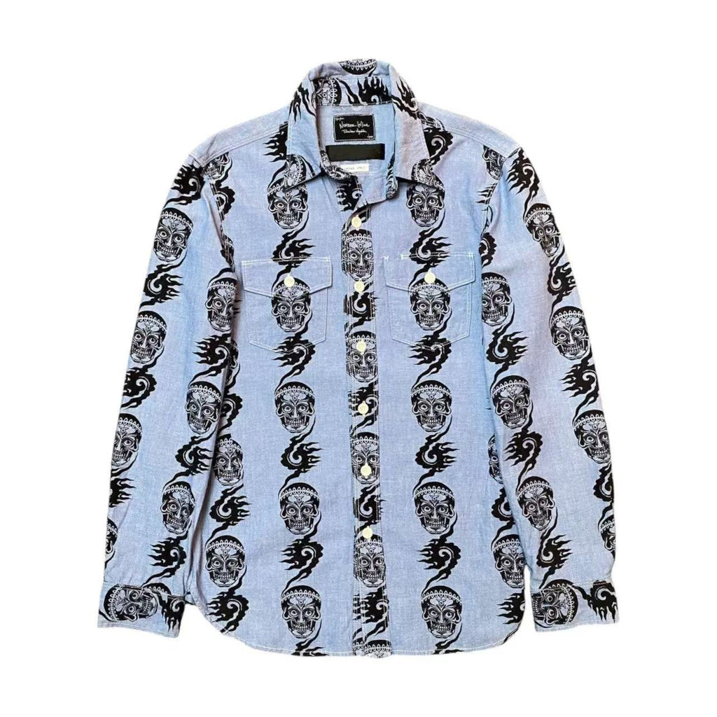 Number Nine 06AW Magical Design Skull Printed Shirt
