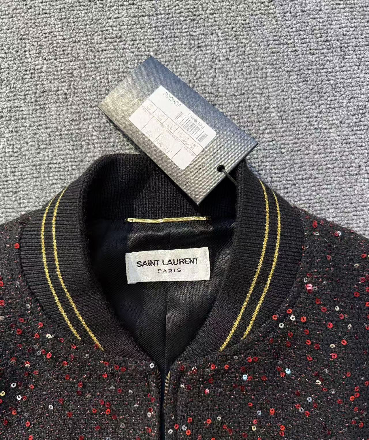 Saint Laurent Sequinned Bomber Jacket