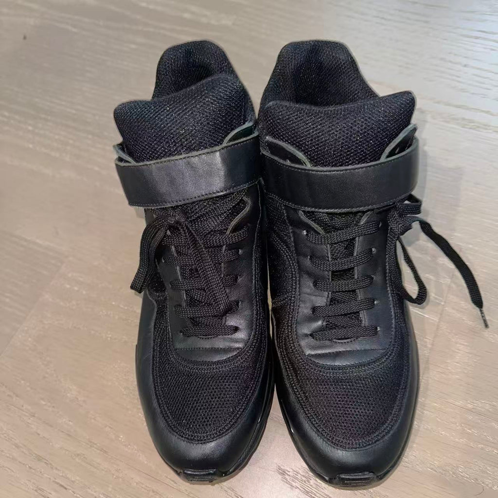 Chanel Black Hi Top Sneaker