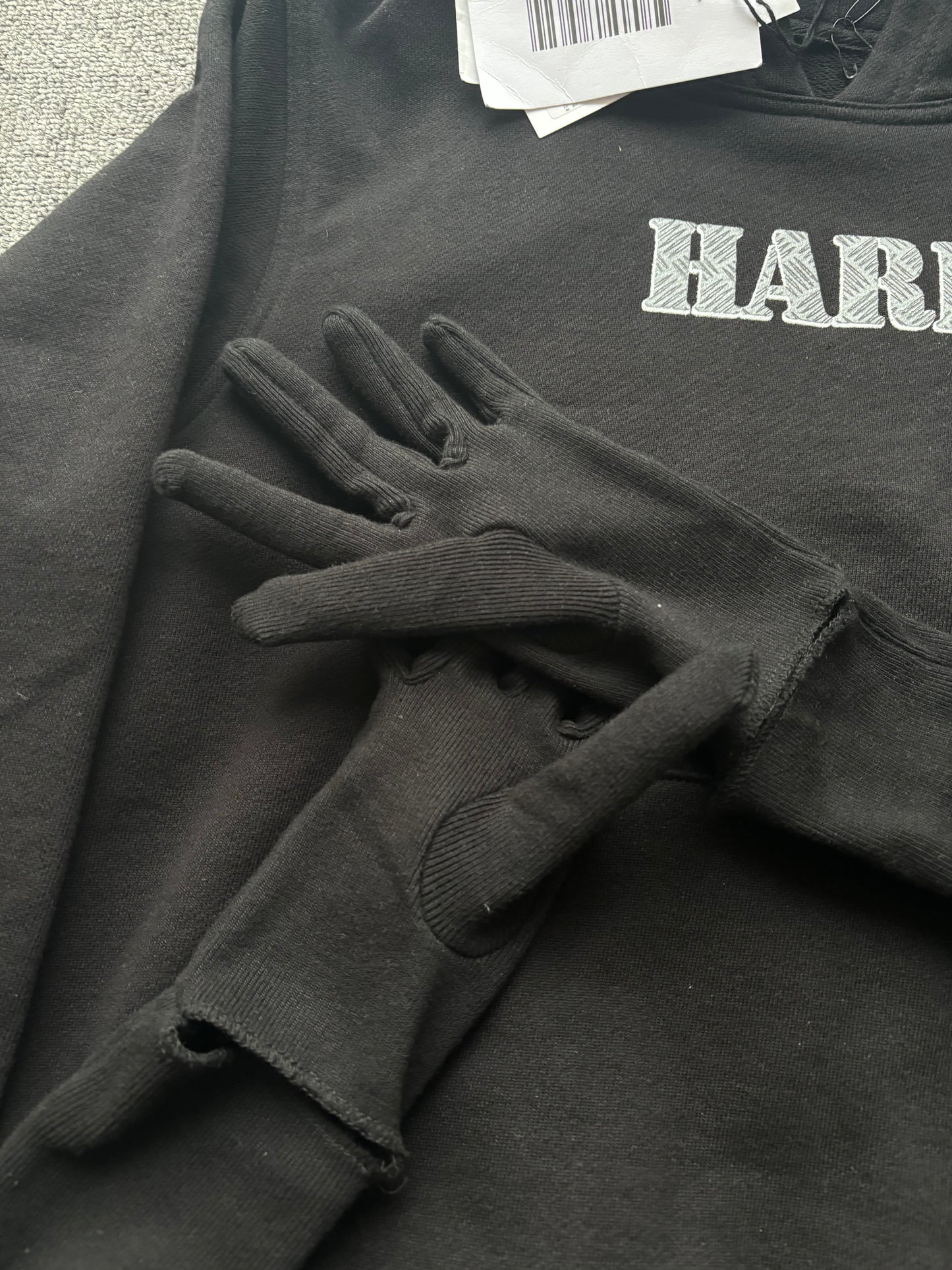 Prototypes gloved hard printed hoodie