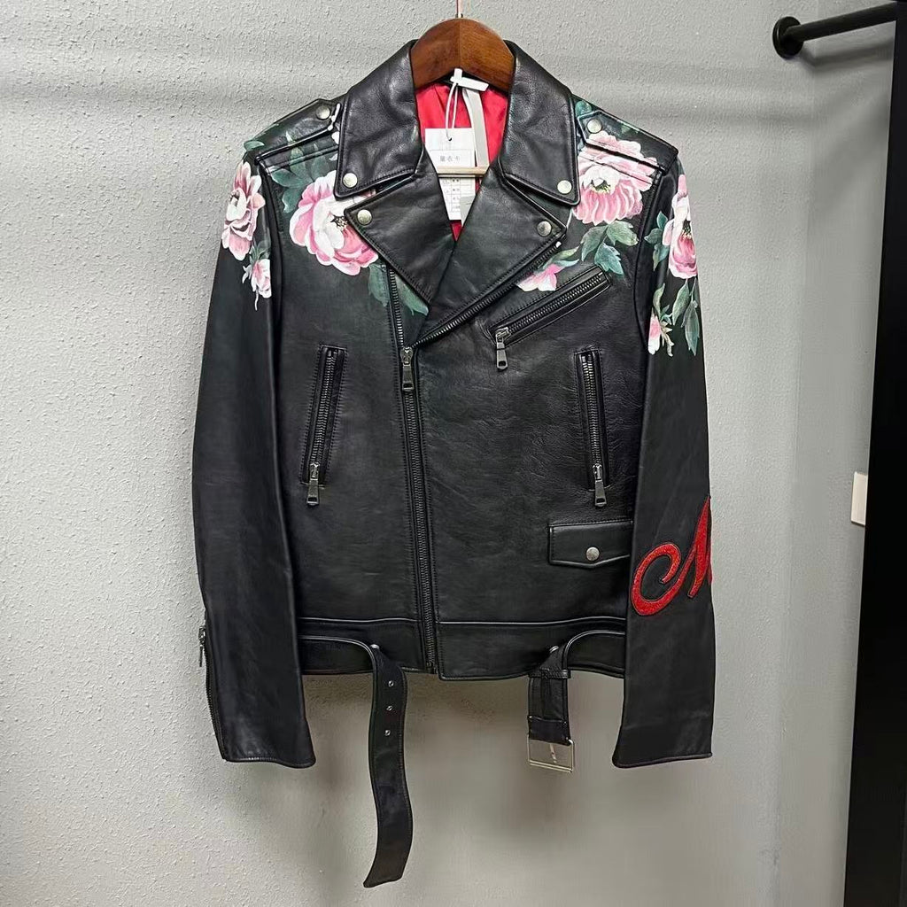 Gucci 16FW DIY Tiger Print Leather Jacket