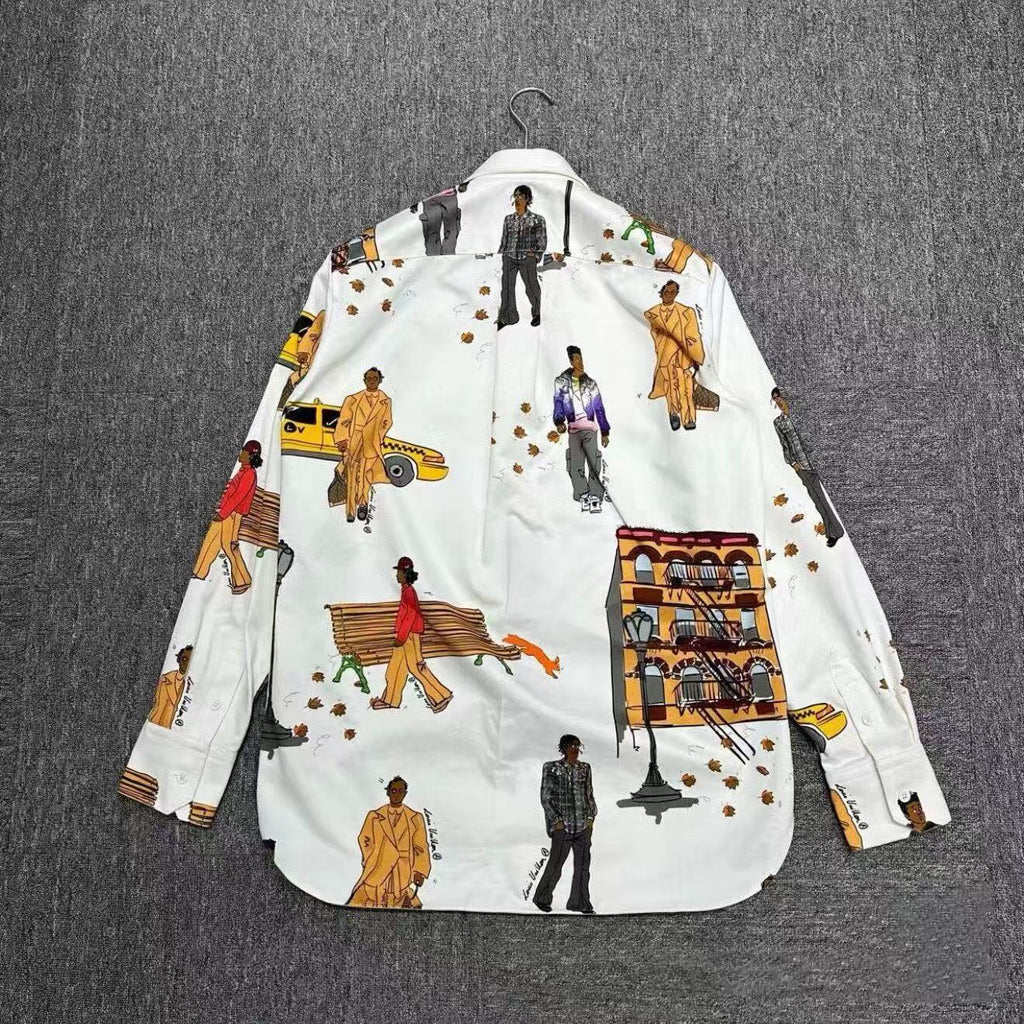 Louis Vuitton 19AW New Walkers Print Shirt