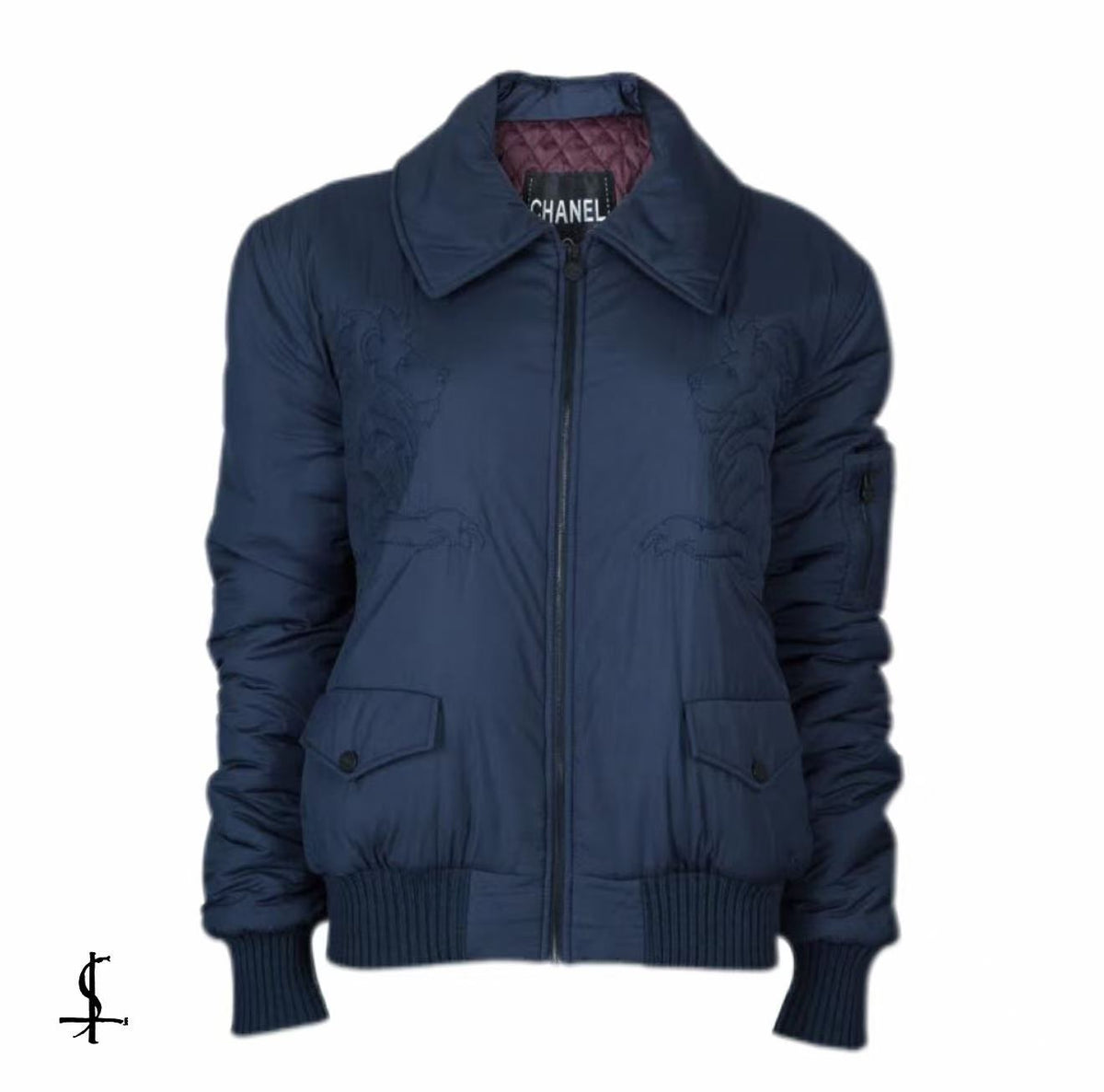 Chanel Lion Embroidery Bomber Jacket
