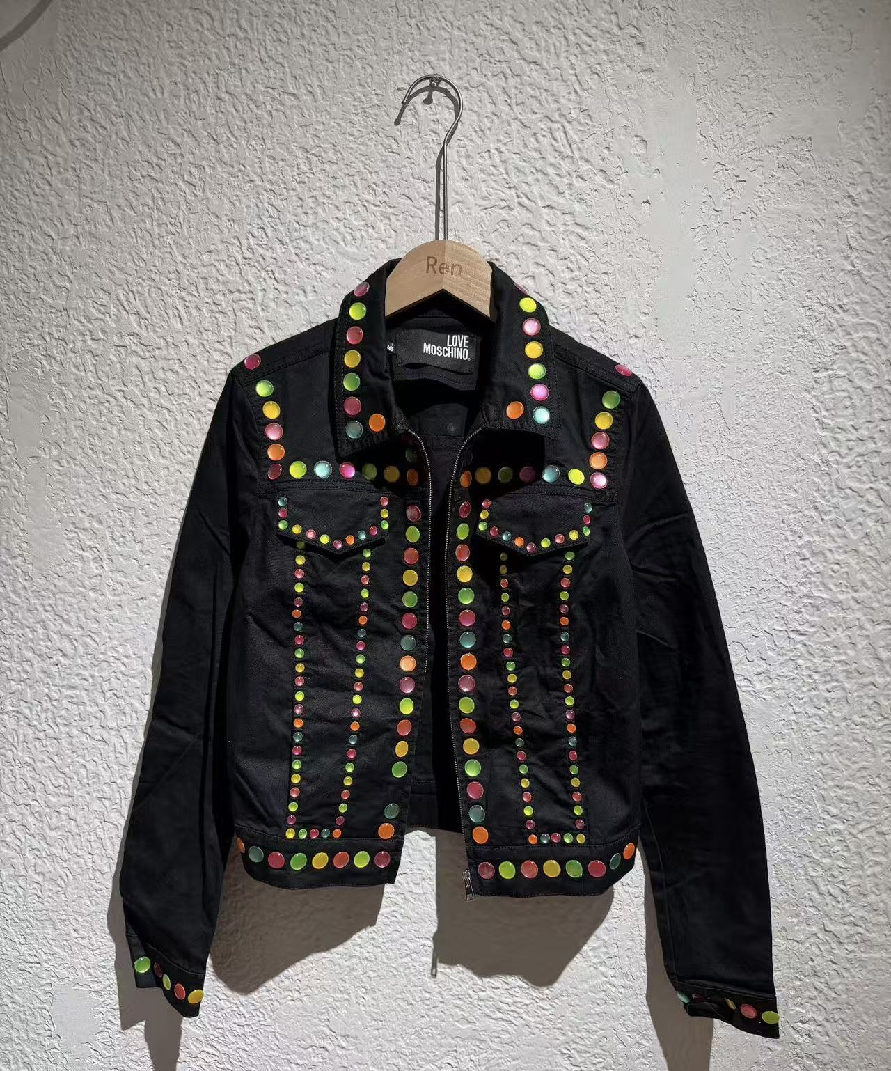 Love Moschino Multicolor Studded Jacket