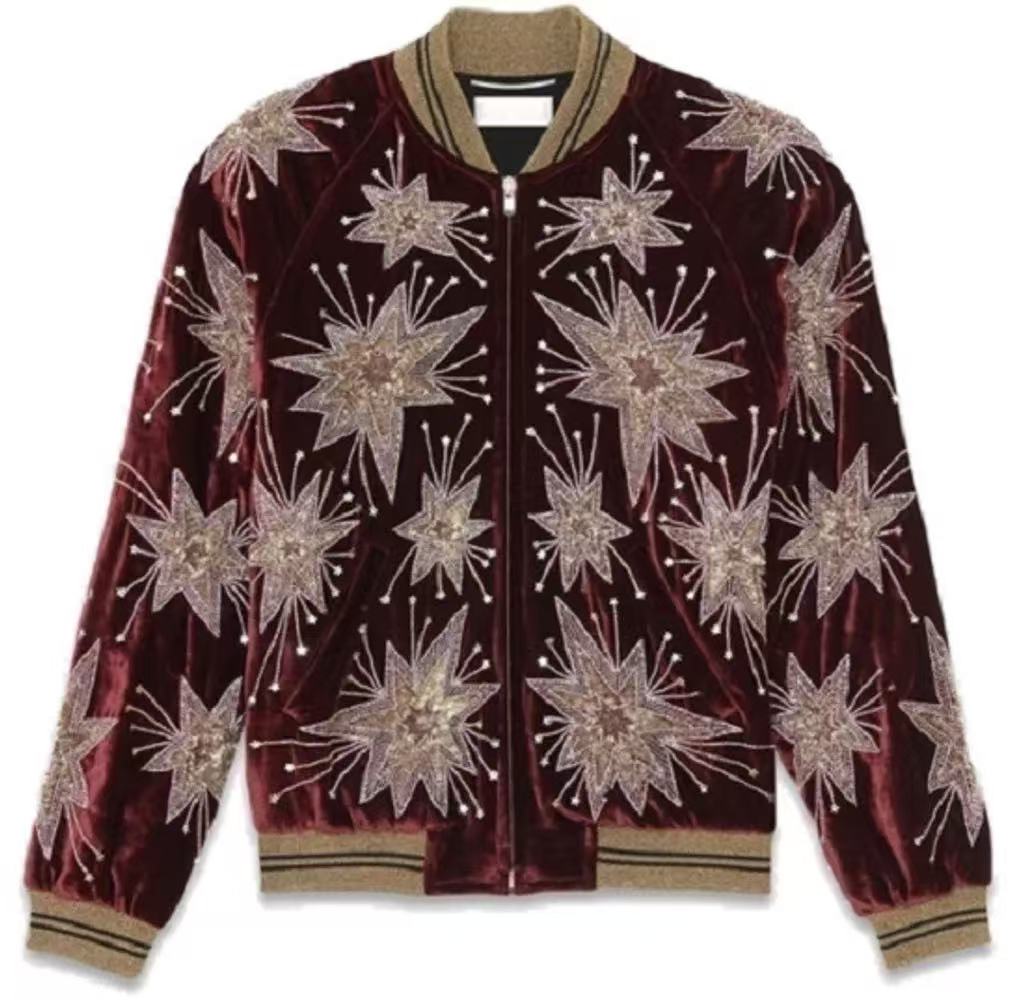 Saint Laurent 15ss Red Fireworks Jacket