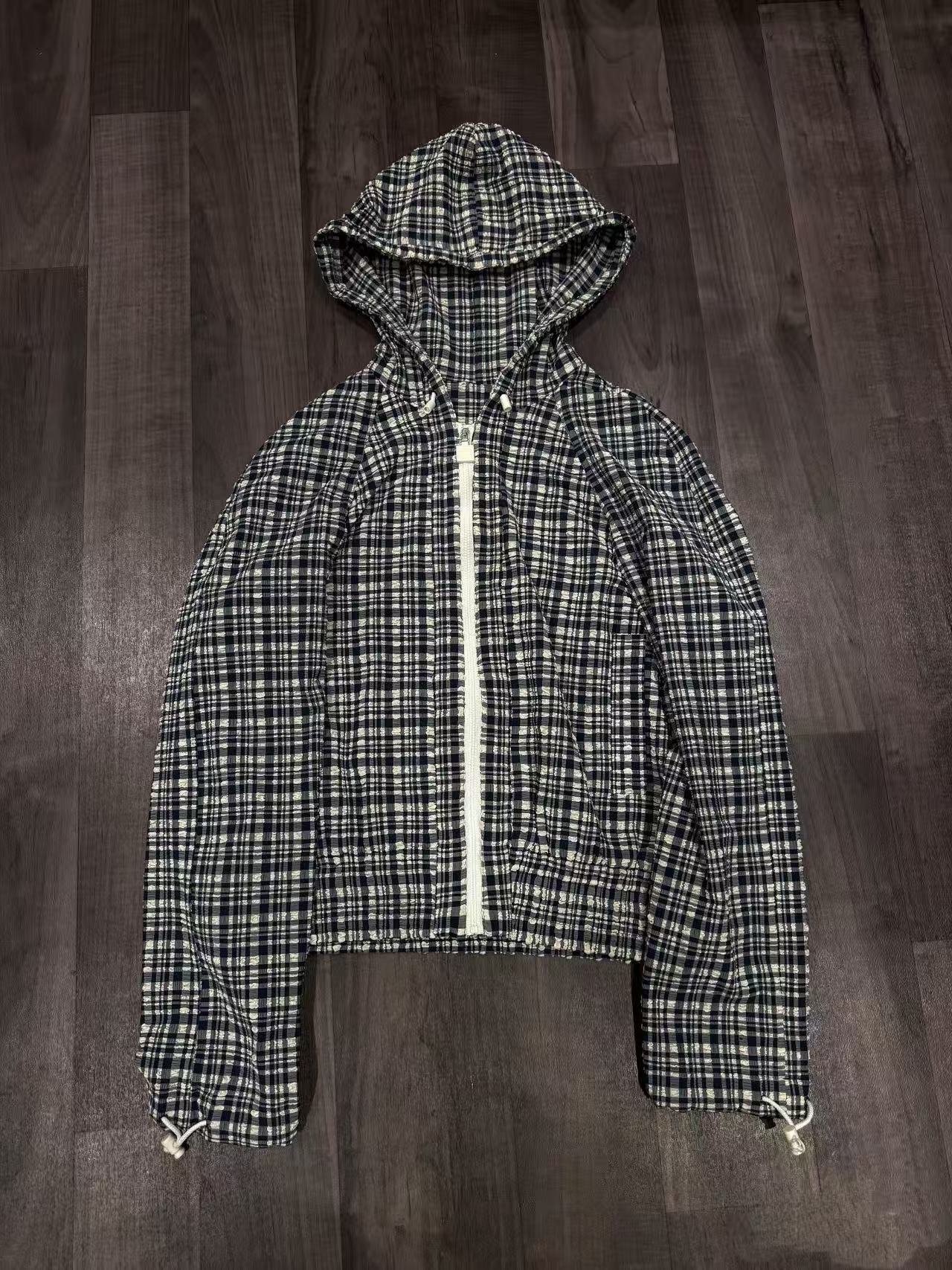 Chanel 2007 Flannel Hooded Work Jacket