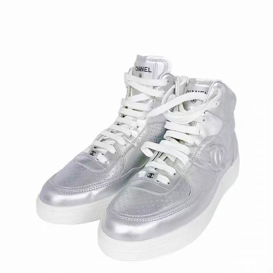 Chanel CC High Top Sneakers