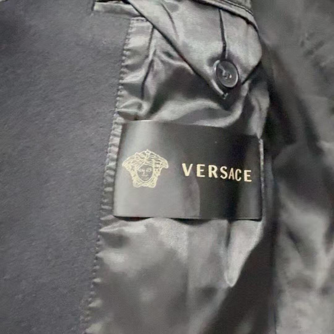 Versace Studded Wool Bomber Jacke